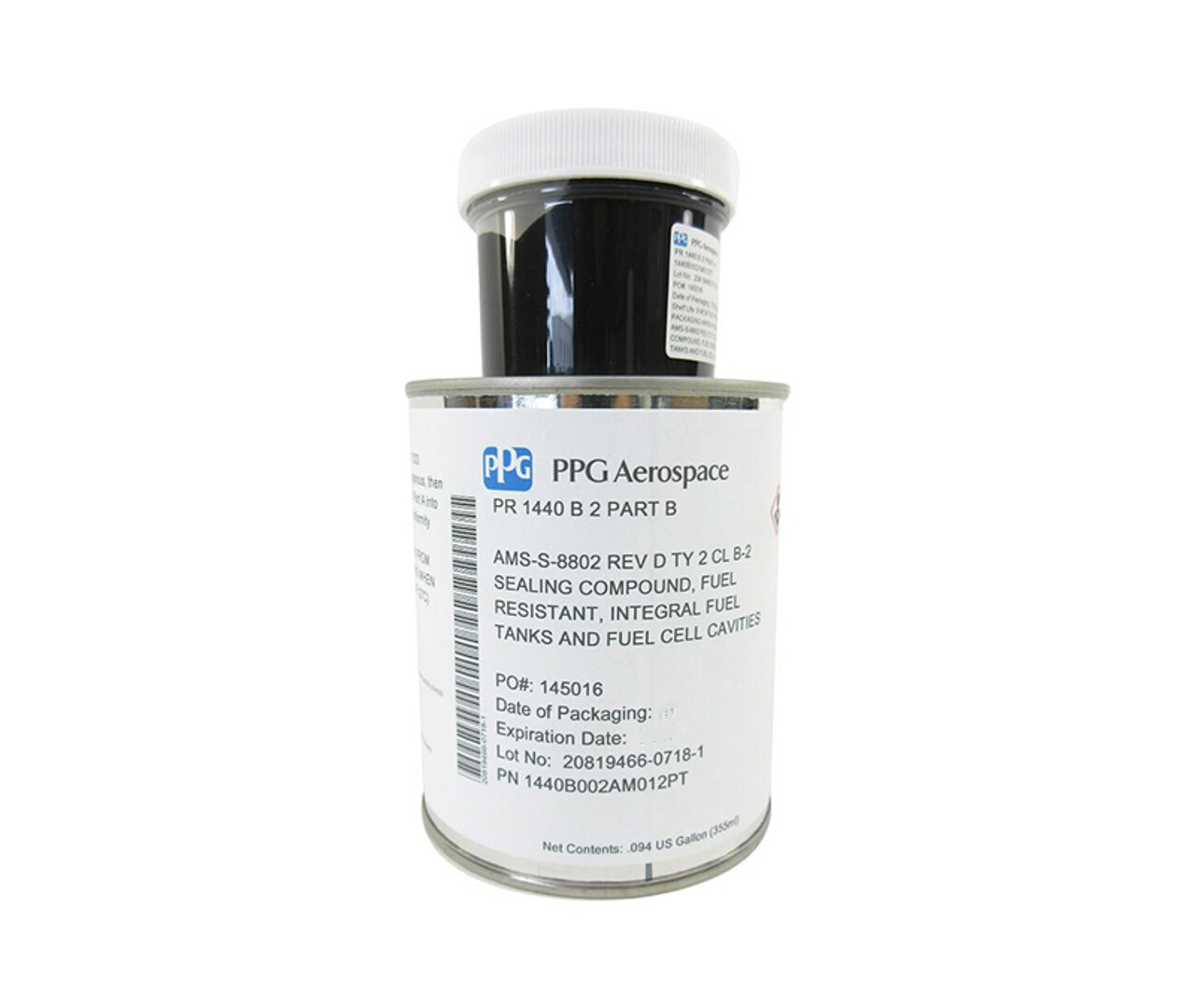 PPG Aerospace® PR-1440 B-2 Gray AMS-S-8802D Type 2, Class B-2 Spec Fuel Tank Sealant - Pint Kit