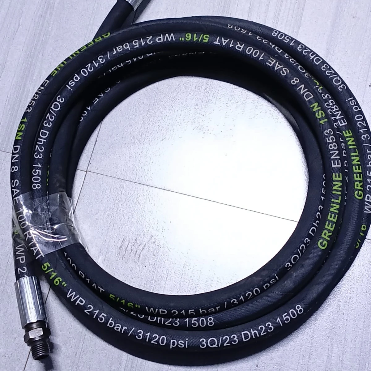 Hydraulic Hose Assembly, SAE 100 R1AT (5/16") GL-1R1AT-05-1508-COIL
