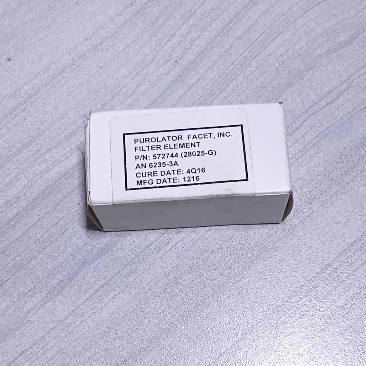 Purolator AN6235-3A Aircraft Fluid Filter Element 572744 (28025-G)