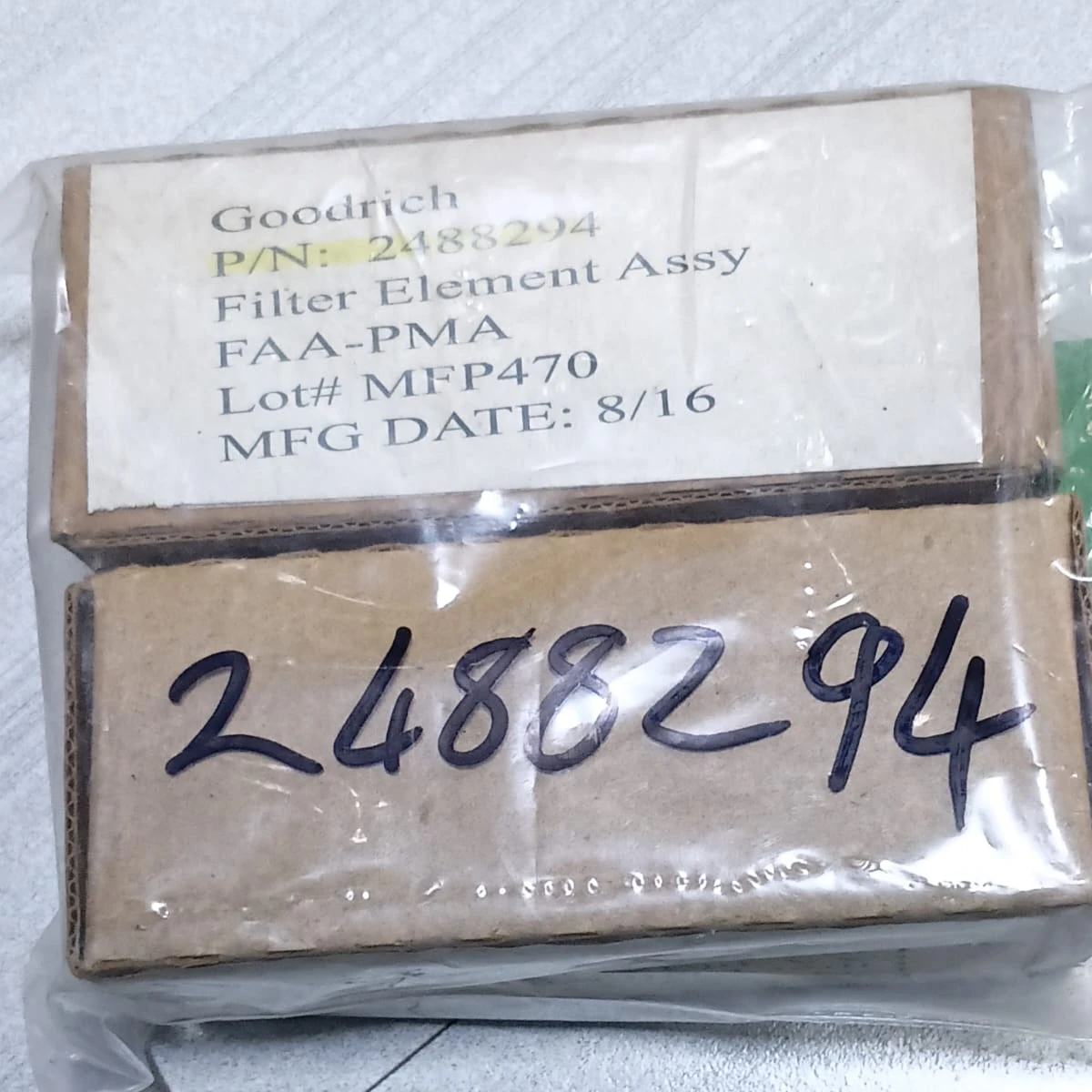 Goodrich 2488294 De-Ice System Filter Element Assembly 2488294