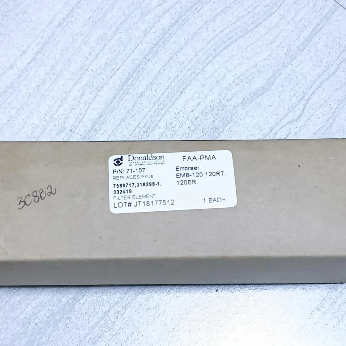 Donaldson 71-107 Embraer EMB-120 Fluid Filter Element 71-107