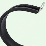 Black Synthetic Rubber Cushioned Loop Clamp view 2