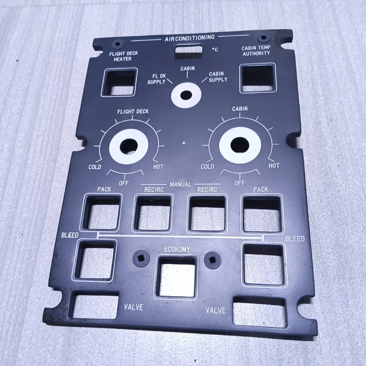 Air Conditioning Control Panel Lighting Plate 95-1835-1
