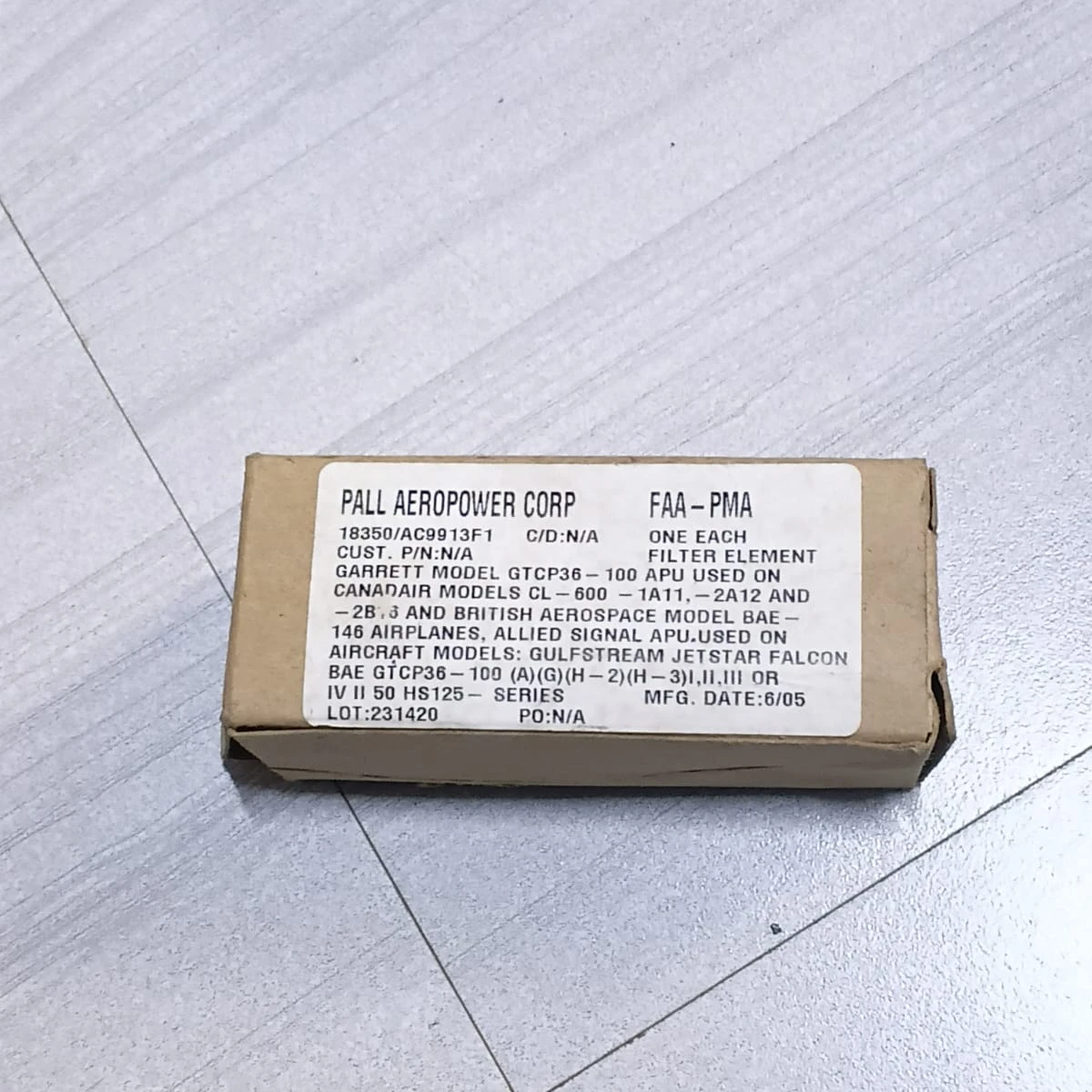 Pall Aeropower GTCP36 APU Fluid Filter Element 18350/AC9913F1