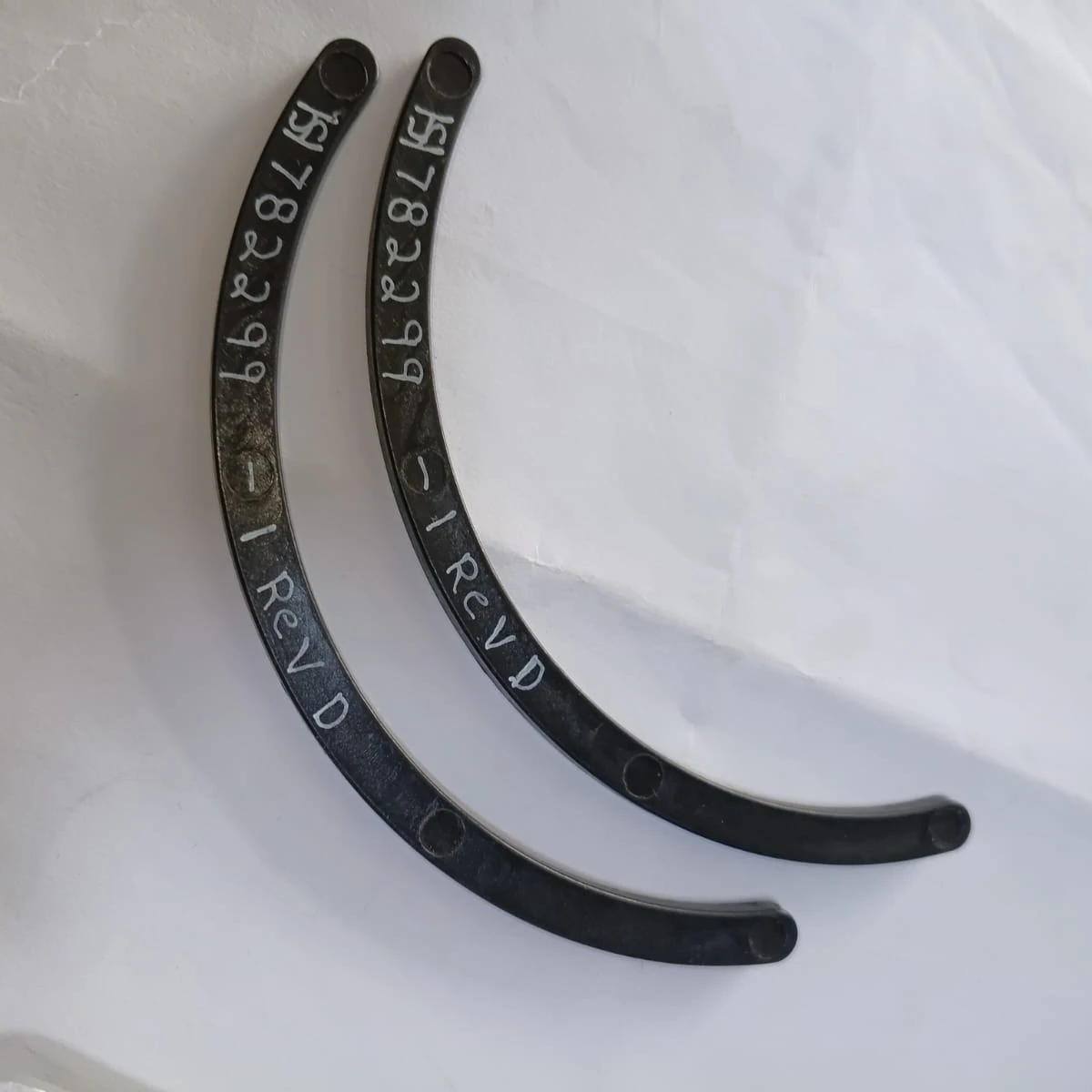 Curved structural shim / locking plate crescent