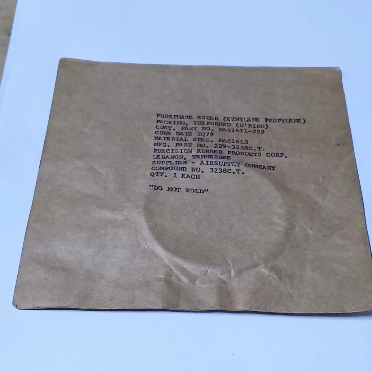 Ethylene Propylene O-Ring Aerospace Grade Seal NAS1611-229