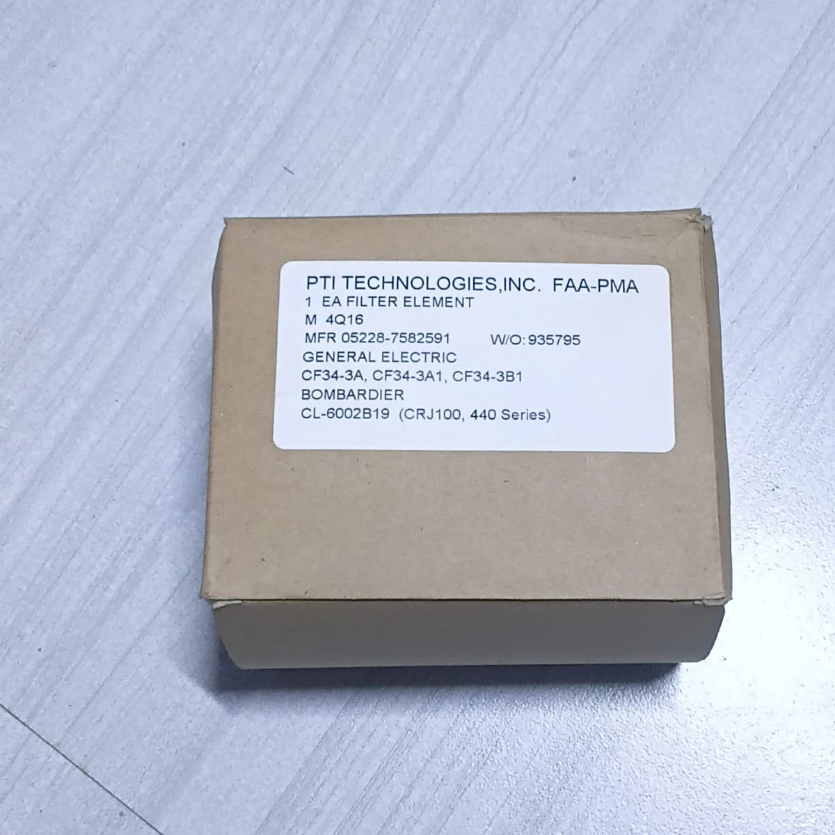 PTI Technologies General Electric CF34 Filter Element 05228-7582591