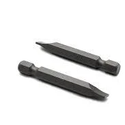 1/4-inch hex shank double-ended screwdriver power bit.
