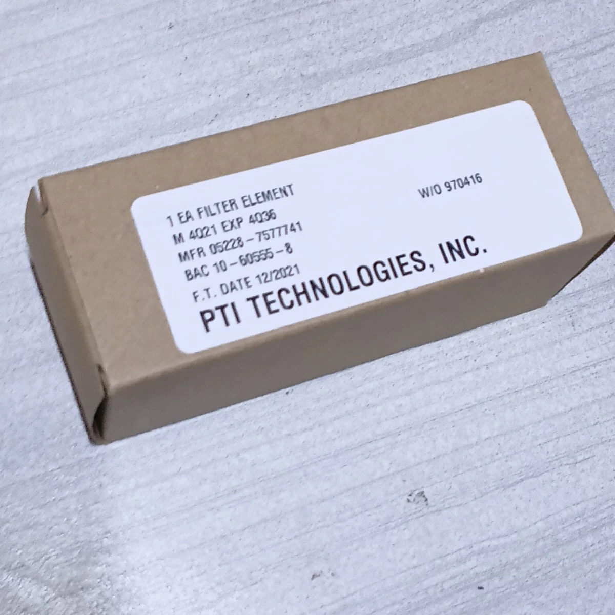 PTI Technologies 1 EA Hydraulic Pump Case Drain Filter Element 05228-7577741 