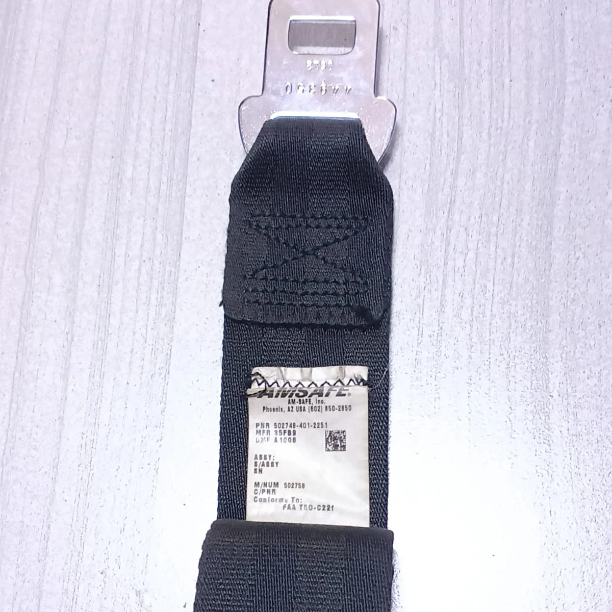 Aviation Seat Belt Extender / Lap Belt Extension 502748-401-2251