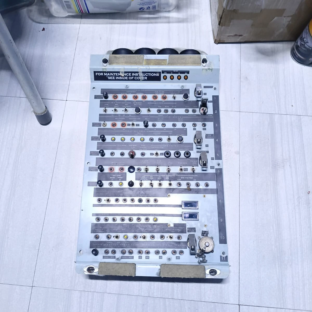 Flight Deck Avionics Maintenance & Test Panel OEM Standard