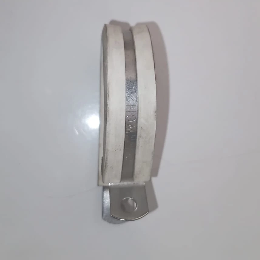  White Silicone Cushioned Loop Clamp