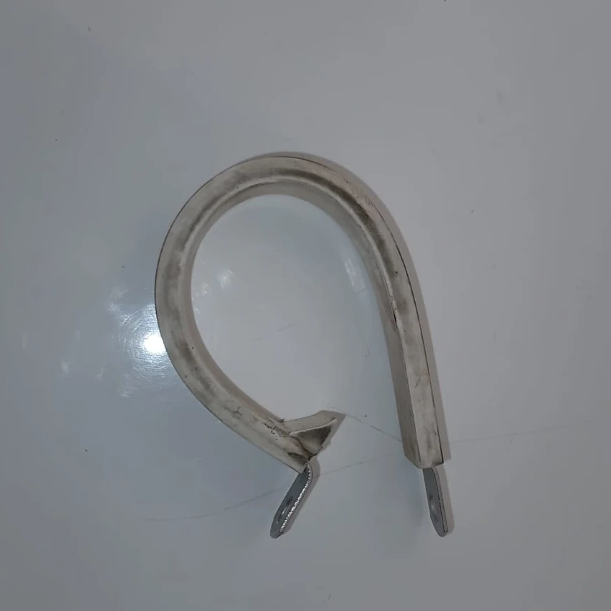  White Silicone Cushioned Loop Clamp view 2
