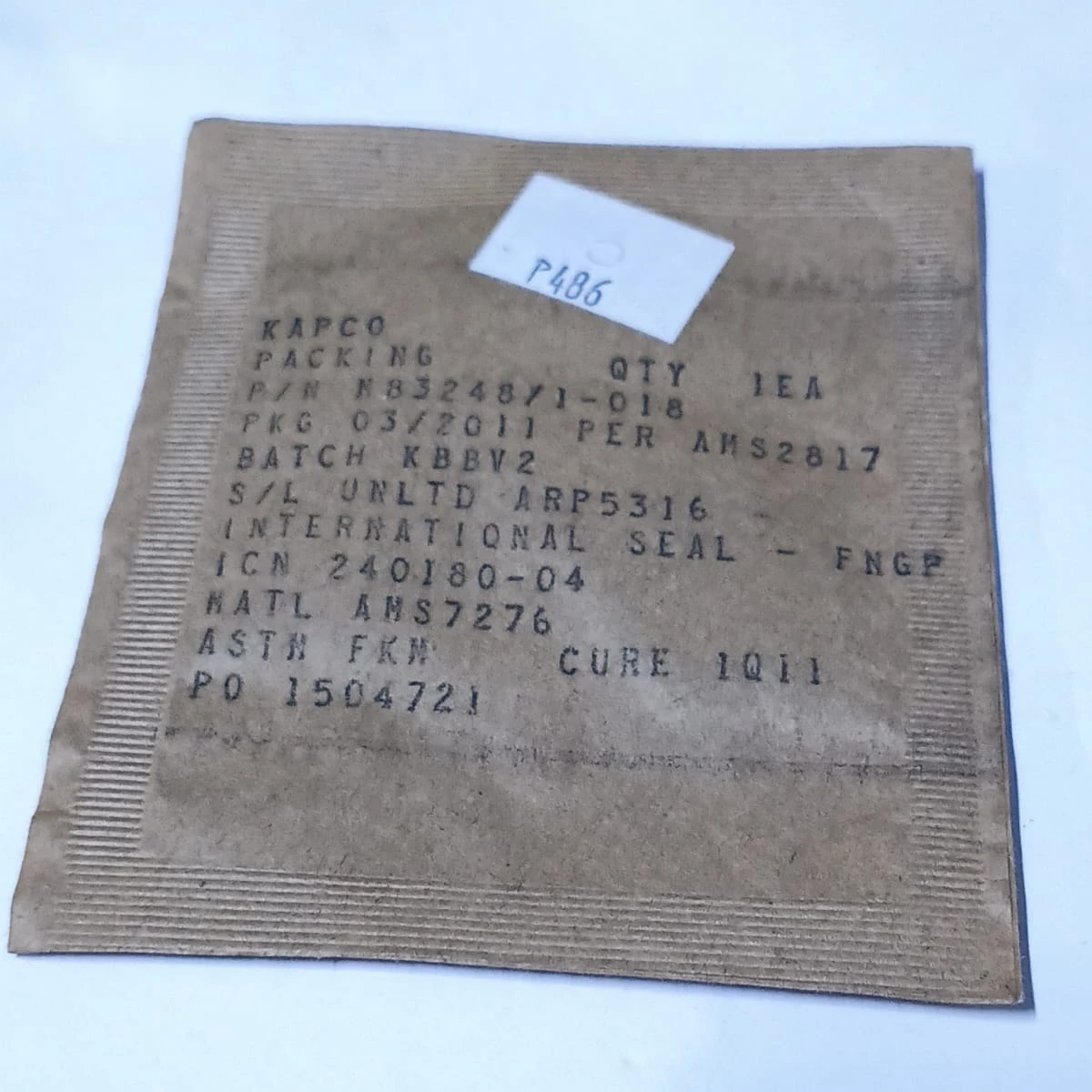 Fluorocarbon O-Ring Aerospace Grade Seal M83248/1-018