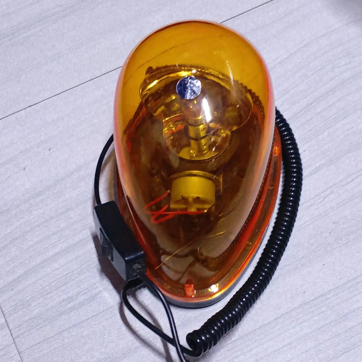 Universal Teardrop 12V Magnetic Base Amber Emergency Rotating Beacon Light 通用-12V-AMBER