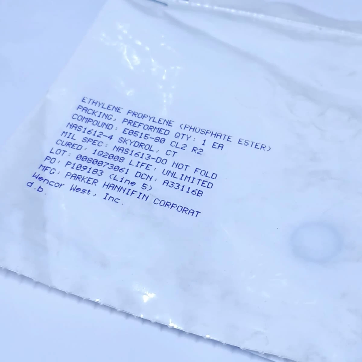  	Ethylene Propylene O-Ring Aerospace Grade Seal (NAS1612-4)