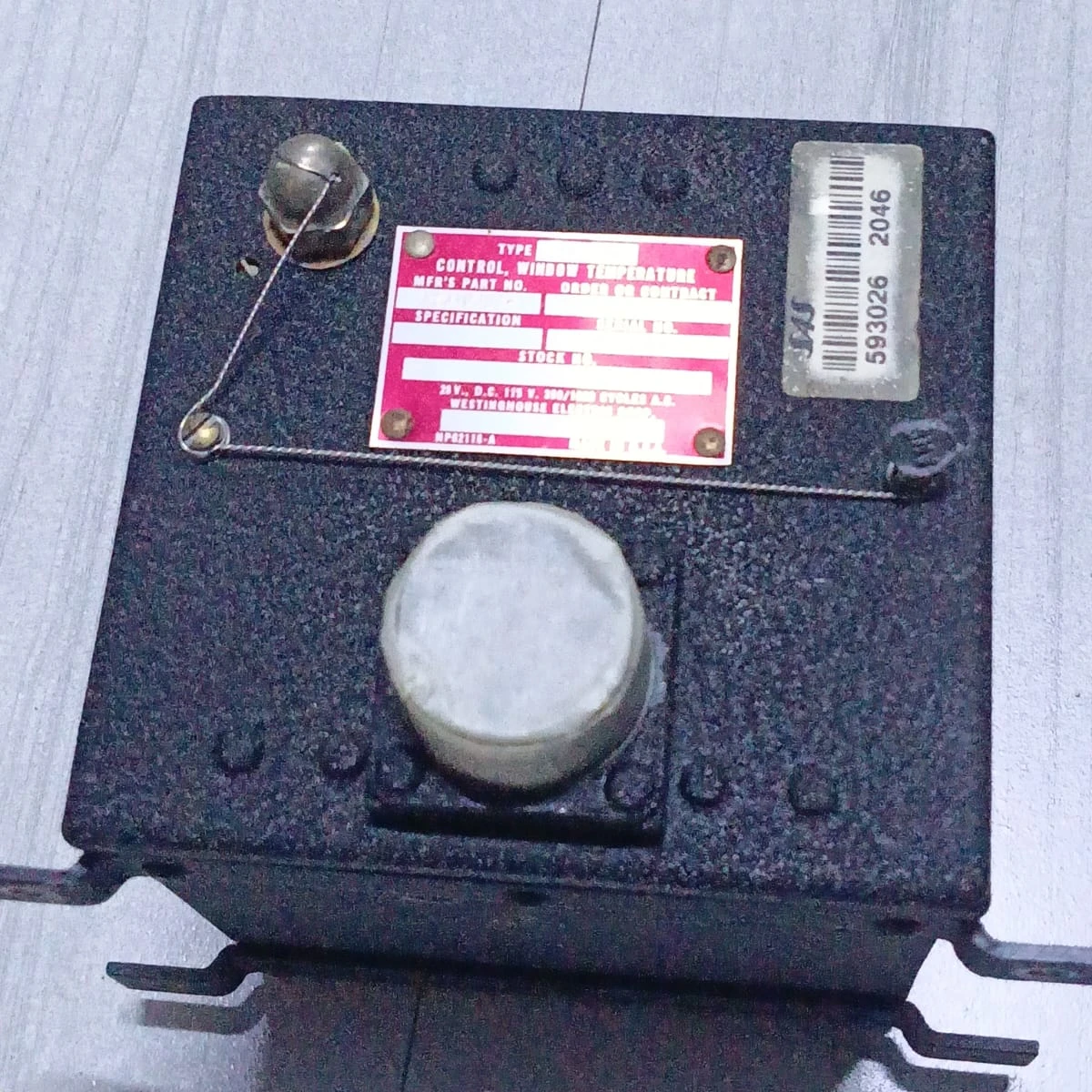 Westinghouse Aircraft Cockpit Window Temperature Control Unit A24A9430-1