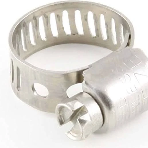 Worm-gear hose clamp view 2