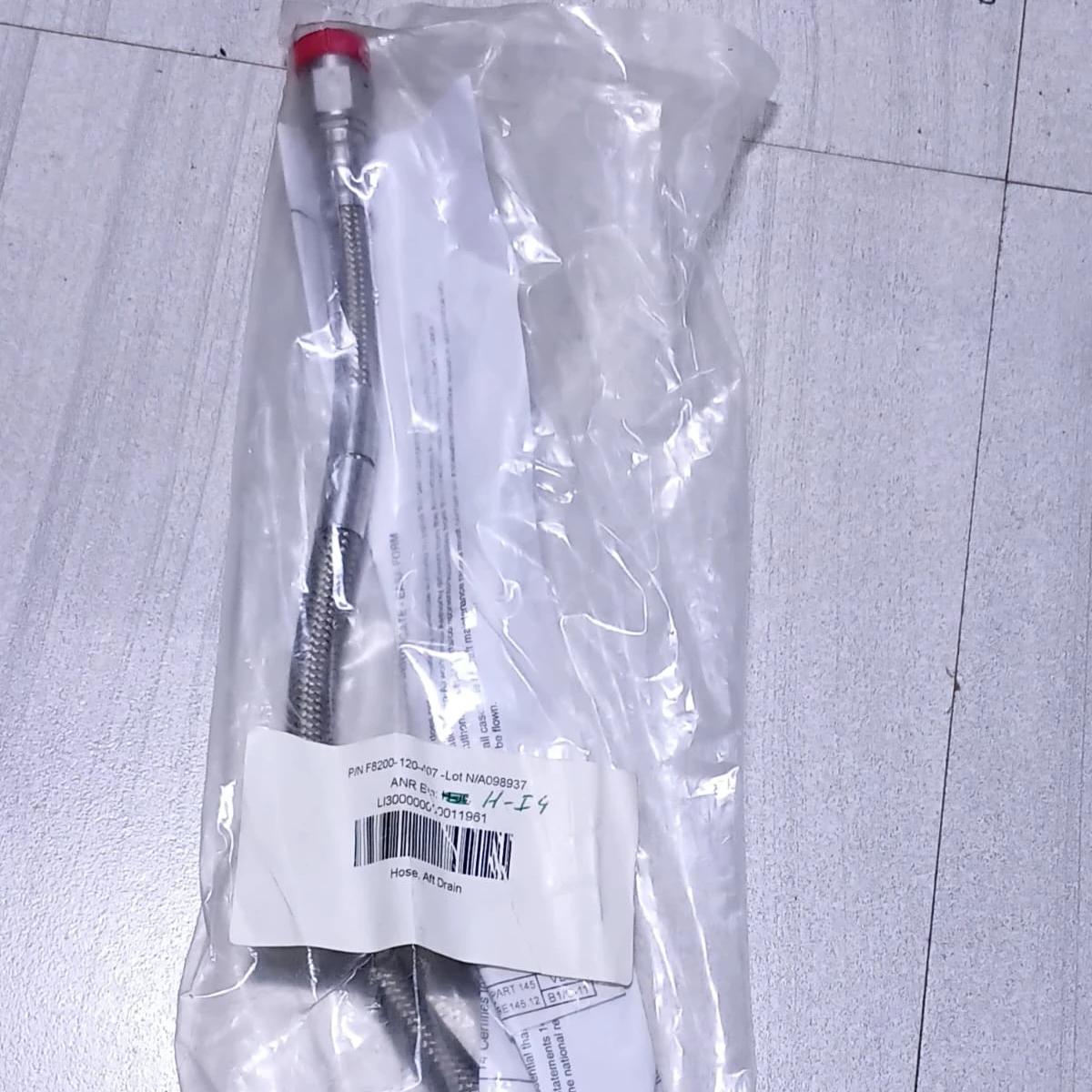 Hose Assembly, Aft Drain F8200-120-107