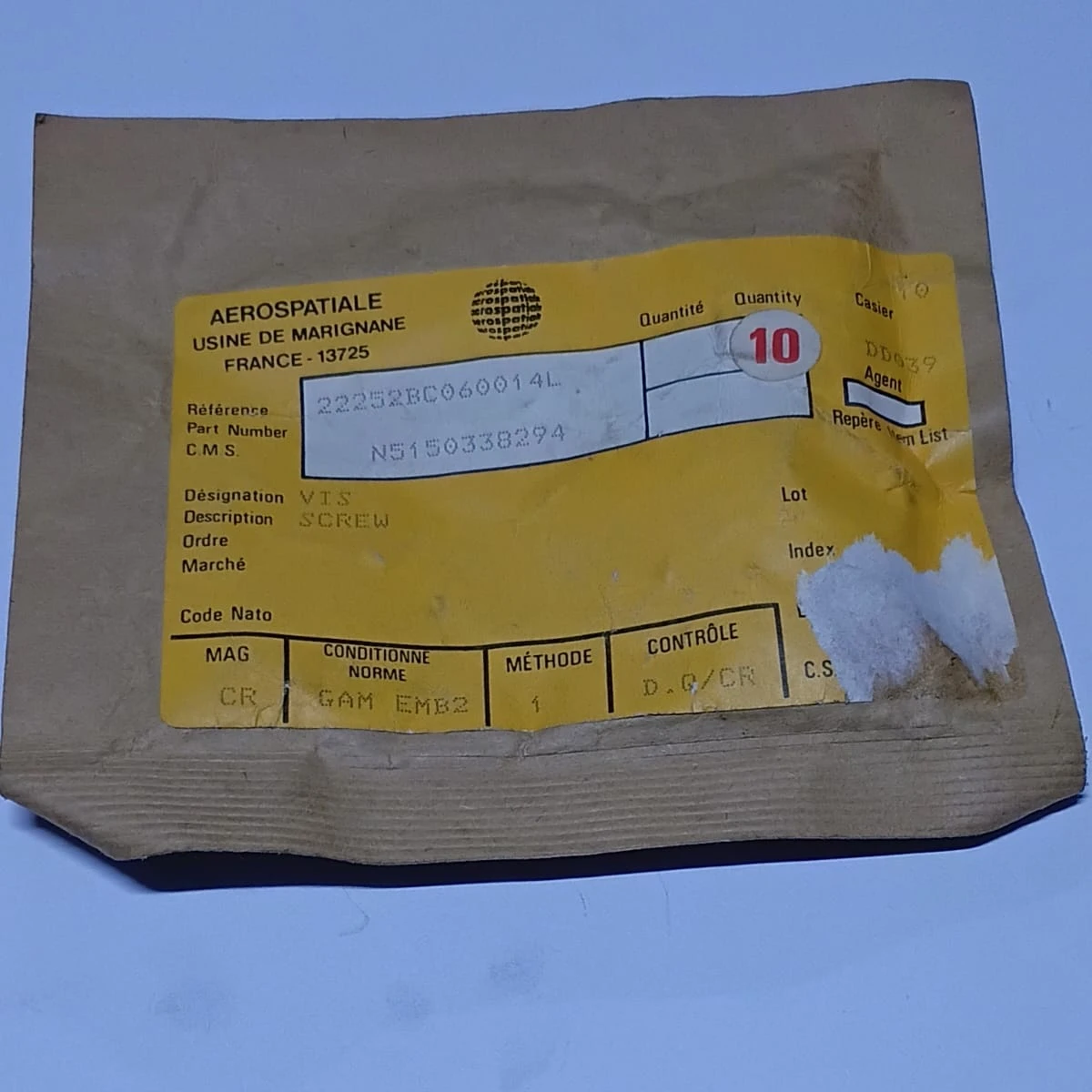 Aerospatiale Pan Head Machine Screw 22252BC060014L