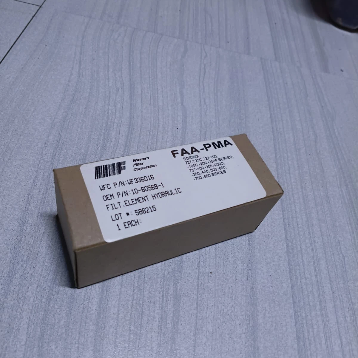 Western Filter Corp Hydraulic Filter Element 10-60569-1 
