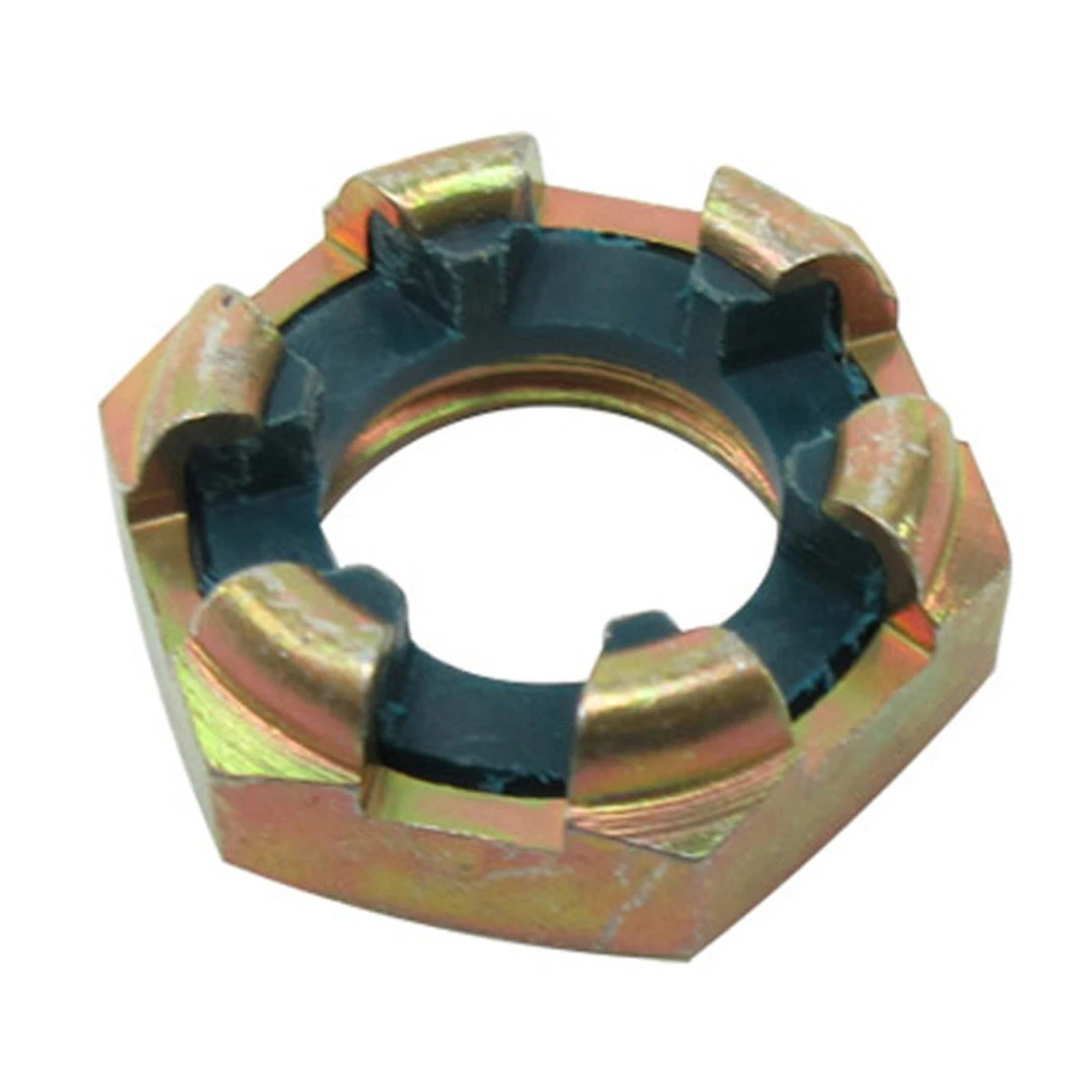 Steel Nut, Self-Locking, Slotted, Hexagon