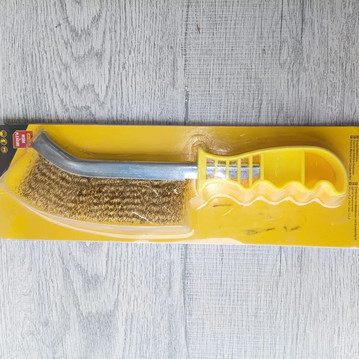 Brass-Plated Wire Hand Scratch Brush