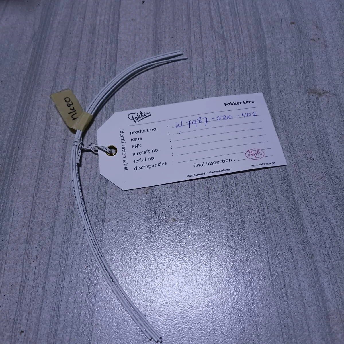 Electrical Wire Harness, Grounding Lead Assembly W7987-520-402