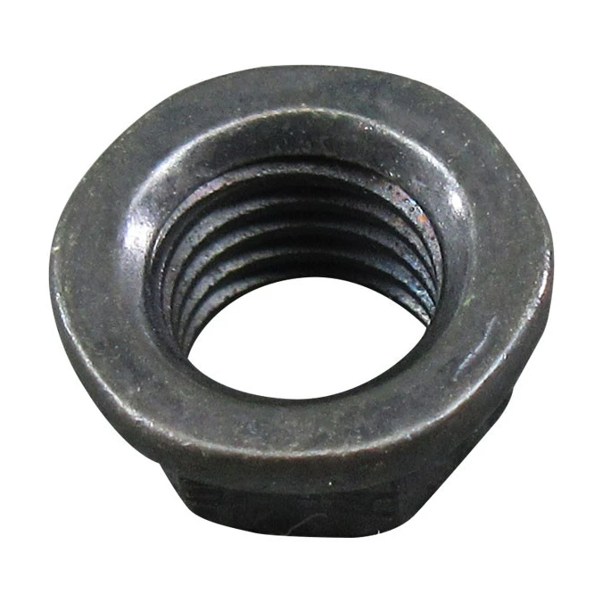 Steel Dry Film Coated Nut, Self-Locking, Extended Washer, Hexagon - 100/Pack