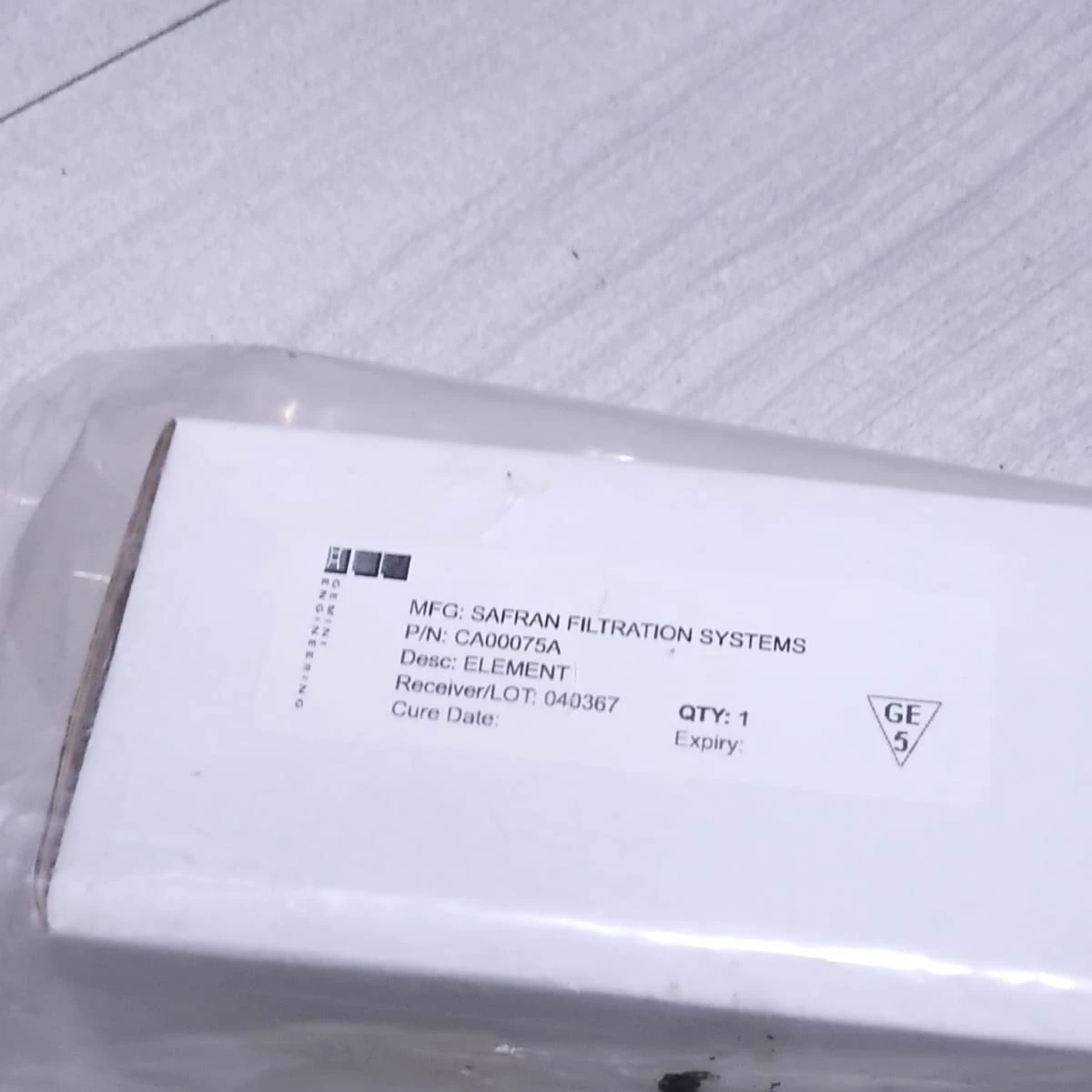 Safran Filtration Systems 1 EA Lube Oil Filter Element CA00075A 