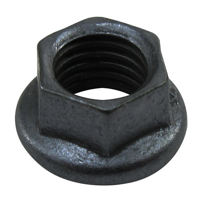 Steel Dry Film Coated Nut, Self-Locking, Extended Washer, Hexagon - 20/Pack