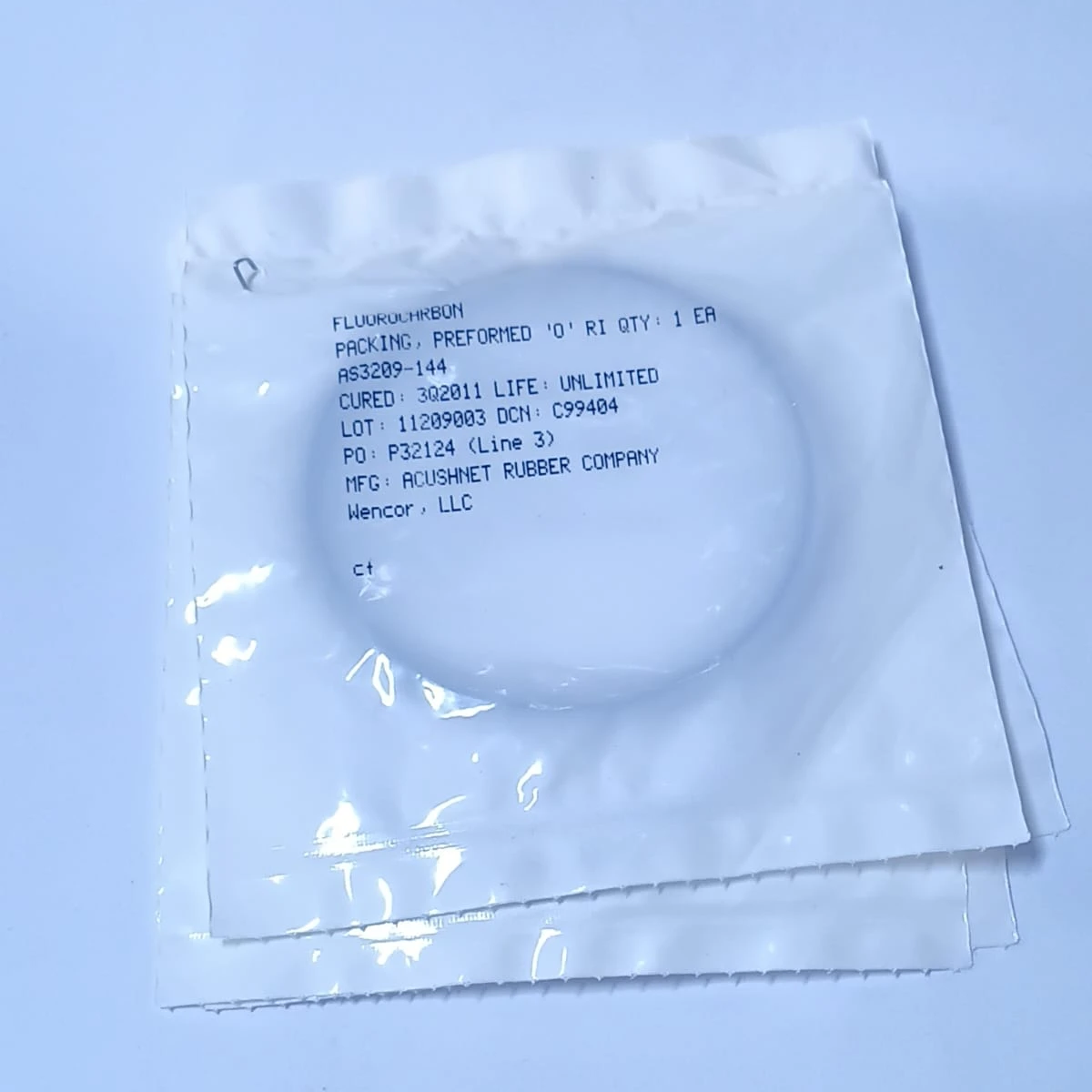 Fluorocarbon O-Ring Aerospace Grade Seal AS3209-144