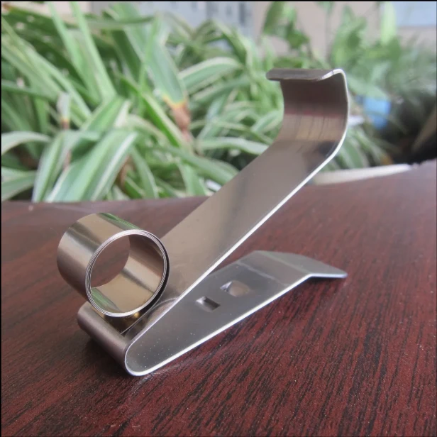 Constant force spring clip assembly