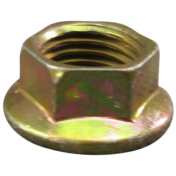 Steel Nut, Self-Locking, Extended Washer, Hexagon - 9/Pack