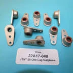 Three-Lug, Fixed Miniature Nutplate.