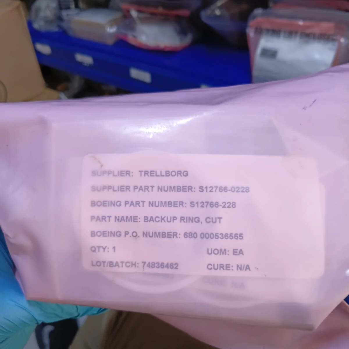 Trelleborg 1 EA Cut PTFE Backup Ring S12766-228 