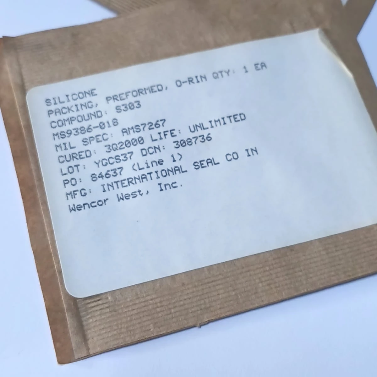 Silicone O-Ring Aerospace Grade Seal MS9386-018