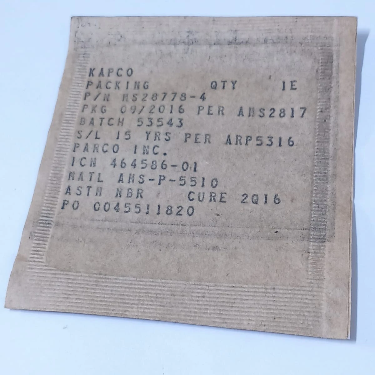 Nitrile Buna-N O-Ring Aerospace Grade Seal (MS28778-4) view 2