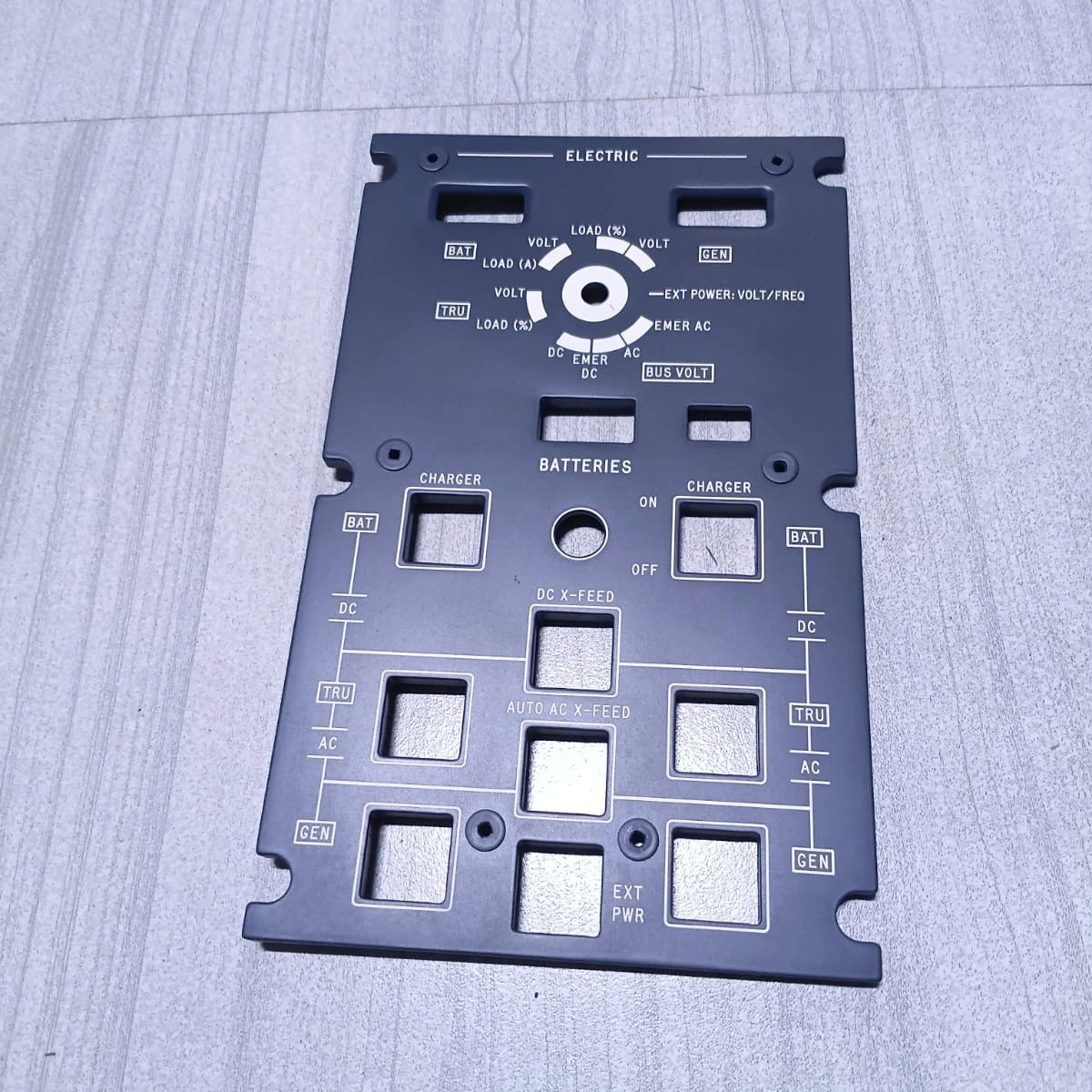 Electrical Power Control Panel Lighting Plate 95-1847-1