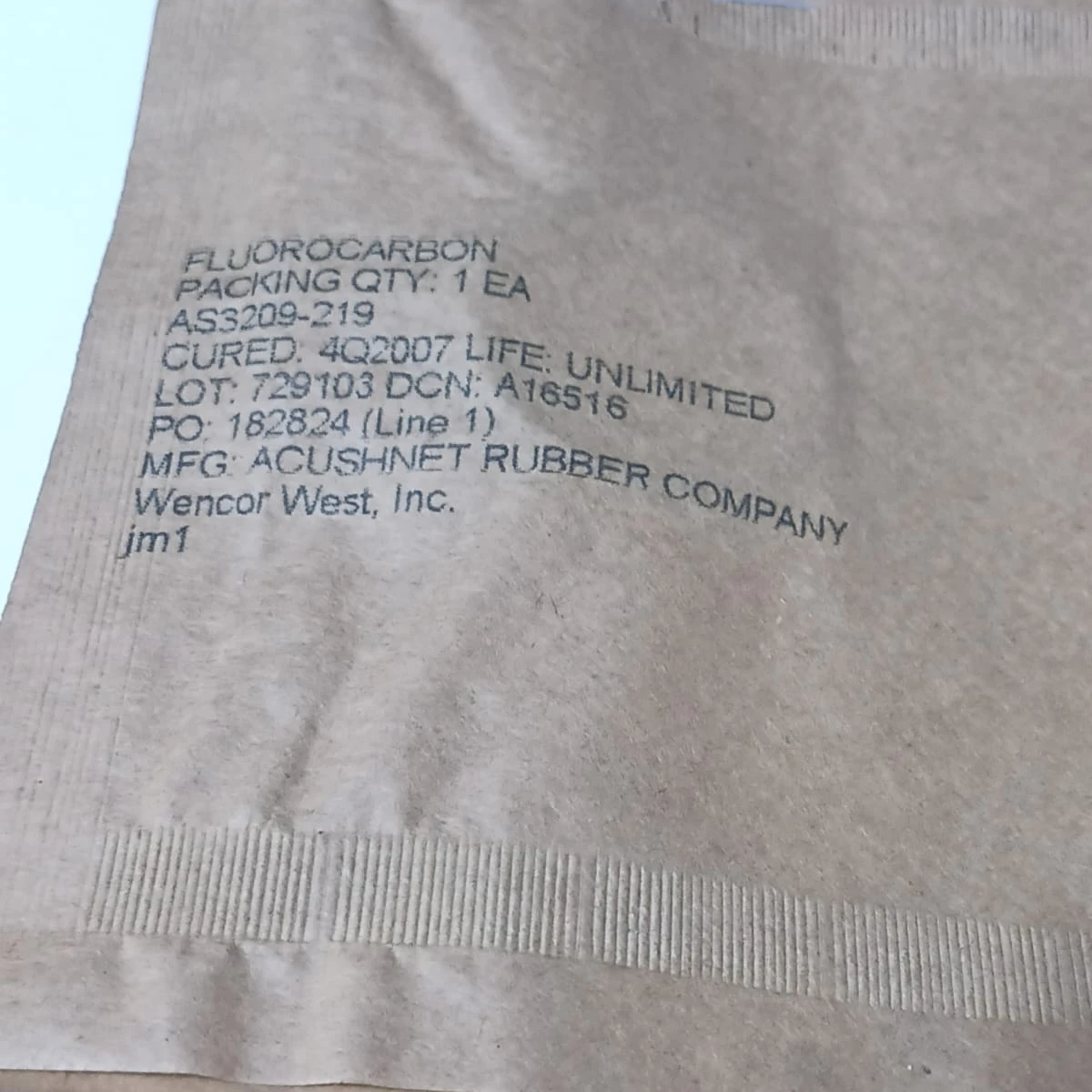 Fluorocarbon O-Ring Aerospace Grade Seal AS3209-219