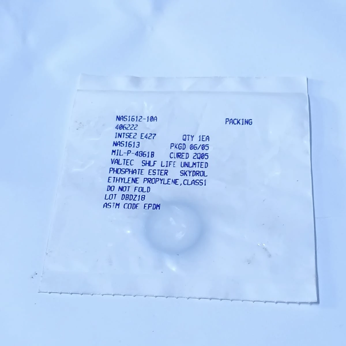 Ethylene Propylene O-Ring Aerospace Grade Seal NAS1612-10A