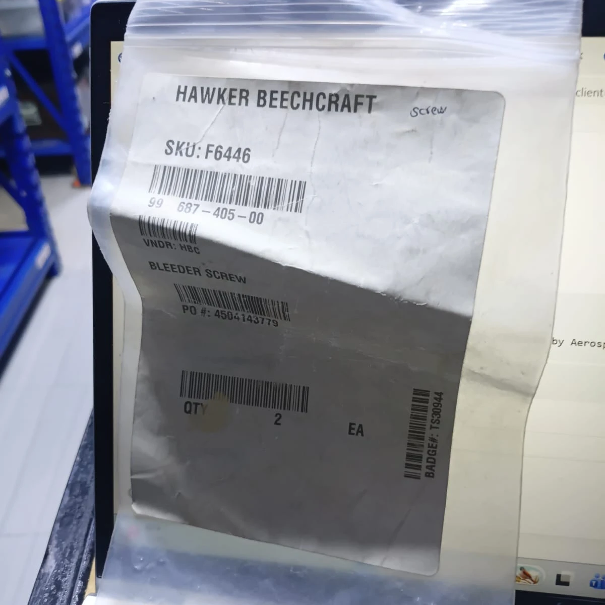 Bleeder Screw 687-405-00 view 2