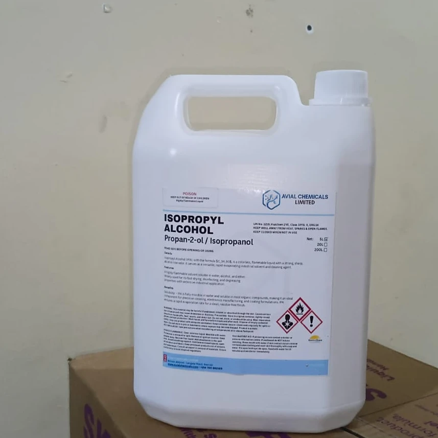 Isopropyl Alcohol (Propan-2-ol/Isopropanol) 5L
